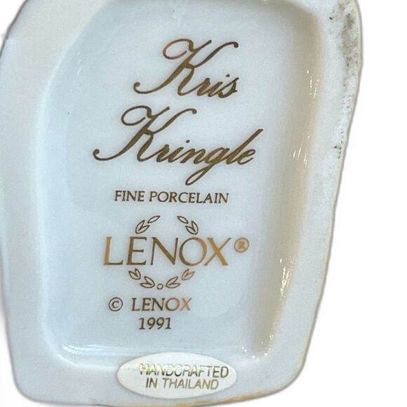 Vintage 1991 Lenox Porcelain International Santa Collection Kris Kringle EUC 9" - Picture 11 of 13